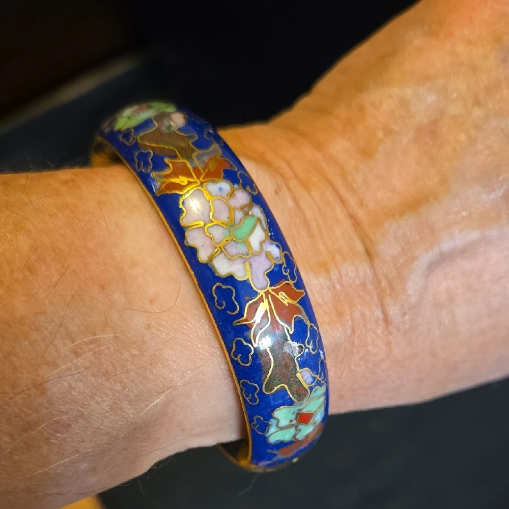 Vintage Chinese Cloissoné Bracelet - Picture 1 of 8